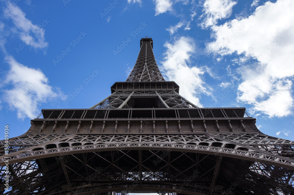 famous Eiffel Tower in Paris, France