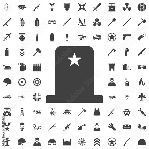 memorial day of grave icon