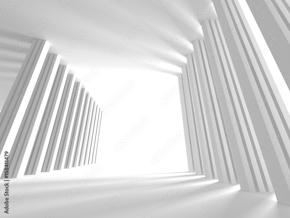 Obraz premium White Architecture Construction Modern Interior Background