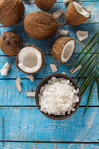 close-up of a coconut oil