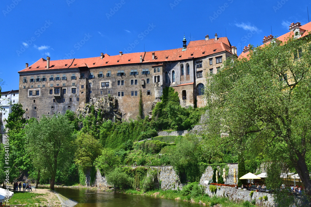 Cesky Krumlov (Krumau), Tschechische Republik.  Burg, Moldau, Schloss.