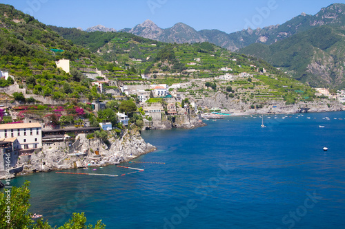 Landscape view of the Amalfi Coast, Italy