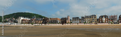 Panorama de la plage de Houlgate, Normandie, France