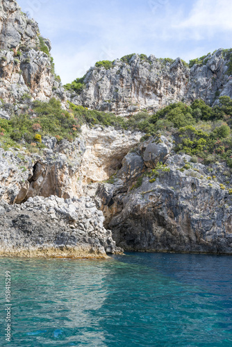 View of the Ionian Sea coast in Paleokastritsa resort. Corfu Island, Greece © Piotr Pawinski