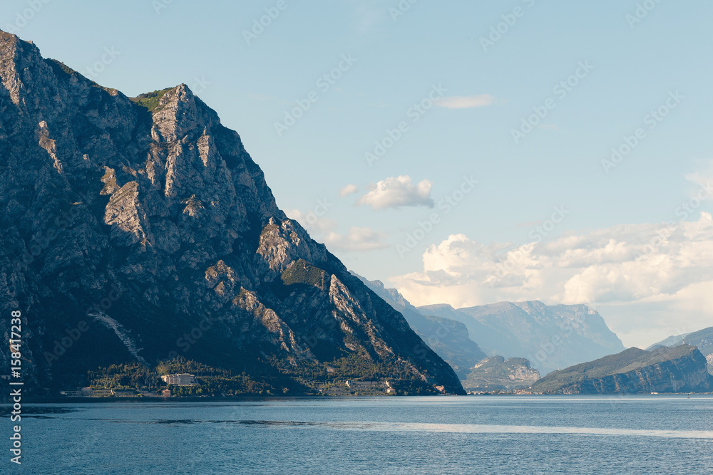 Lake Garda is the largest lake in Italy. It is located in Northern Italy, about half-way between Brescia and Verona, and between Venice and Milan.
