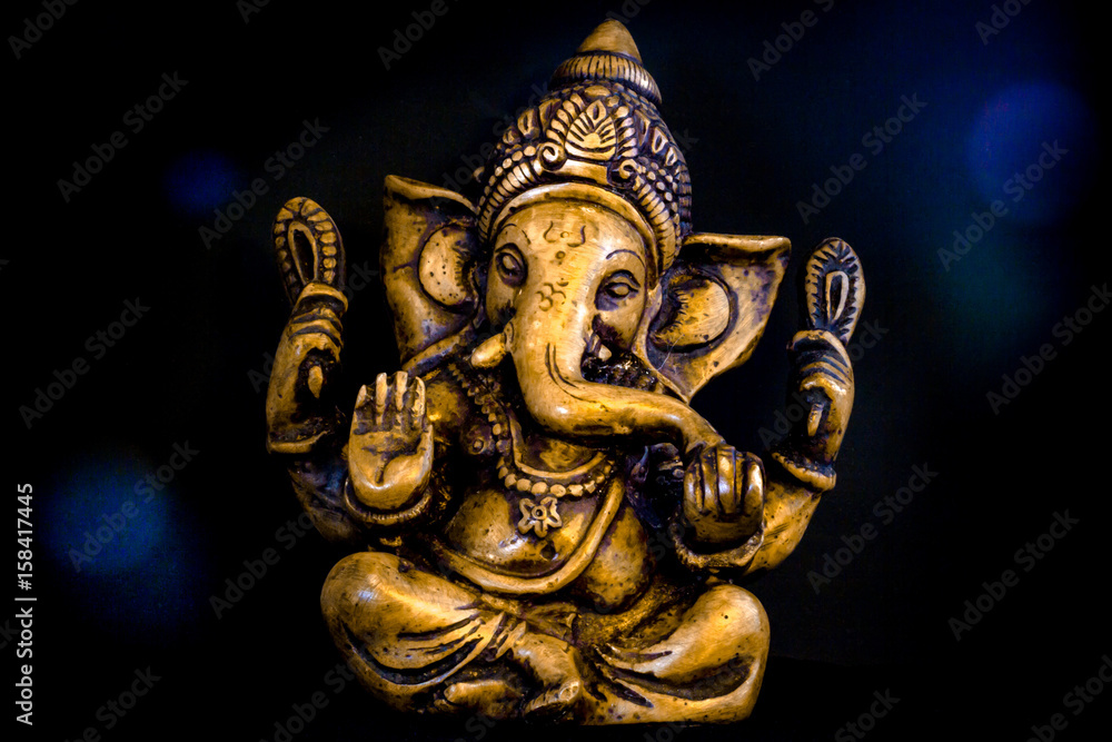 Ganesh Aura on Black Background Stock Photo | Adobe Stock