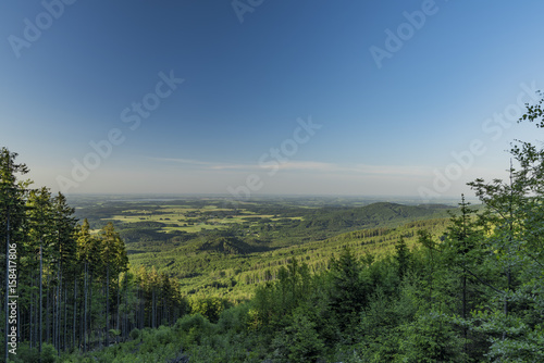 View in Rychlebske mountains in spring evening © luzkovyvagon.cz