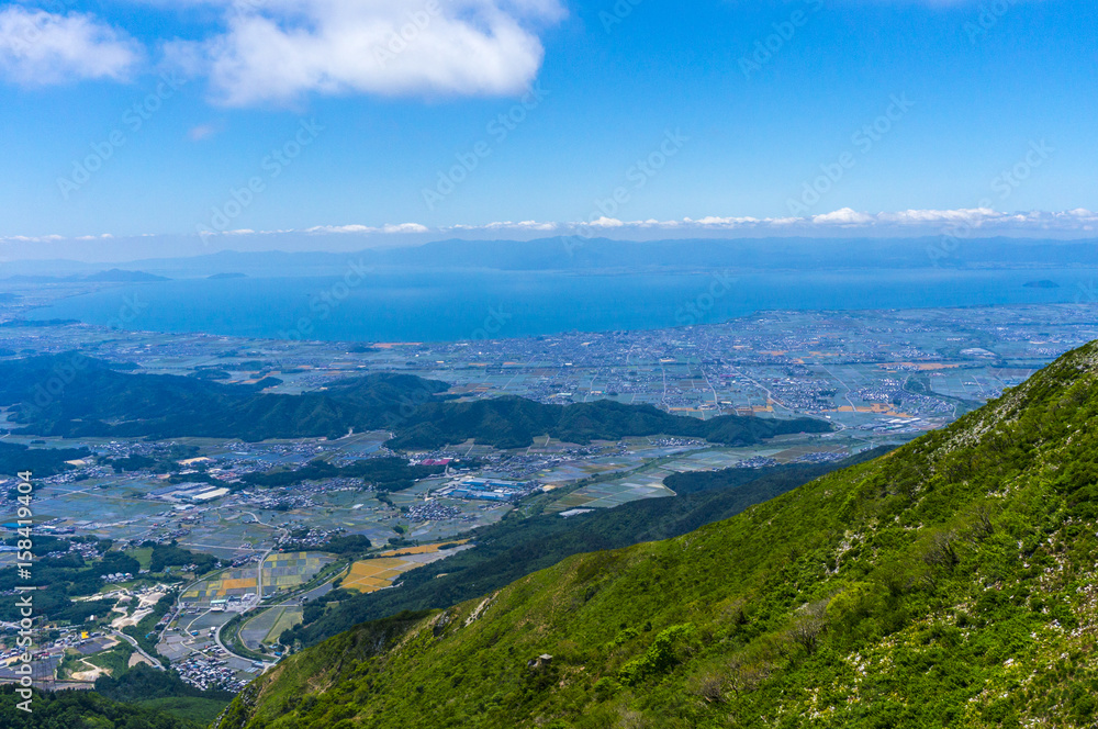 伊吹山から琵琶湖眺望