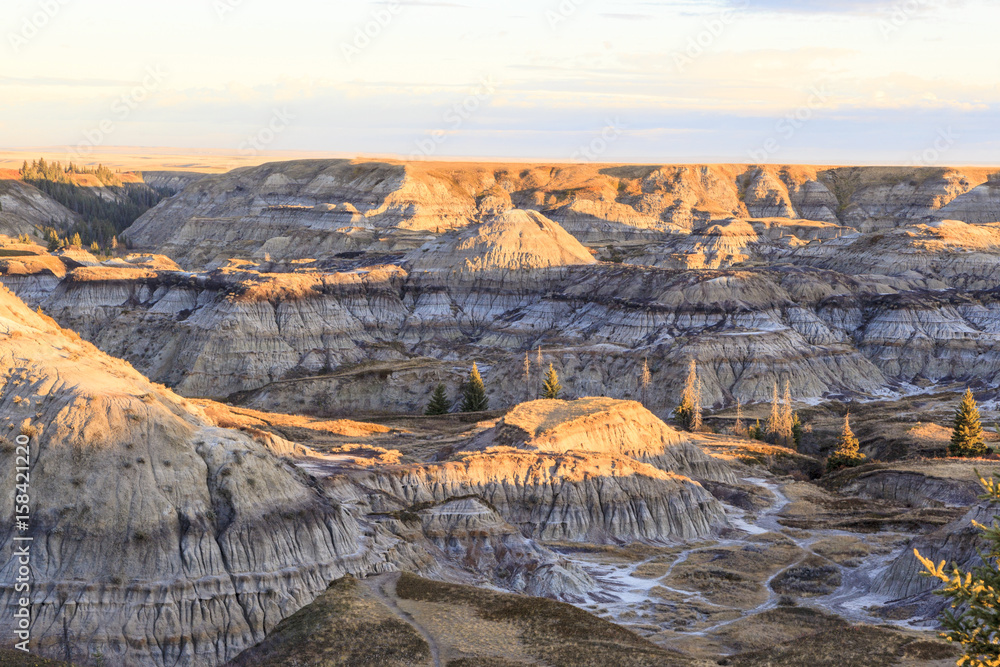Drumheller, Badlands at the Dinosaur Provincial Park in Alberta, where