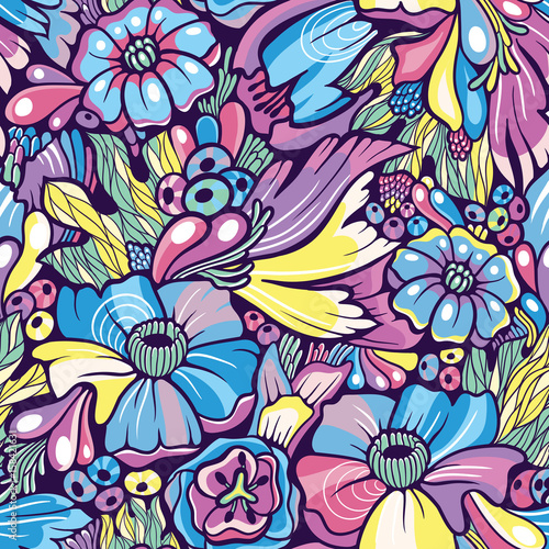 Seamless vector floral pattern
