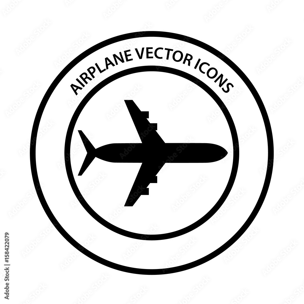 Airplane minimal style Icon vector Eps10 Airplane minimal style Icon vector Eps10