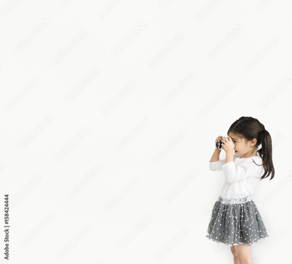 Cheerful Cute Kid Having Fun Concept Cheerful Cute Kid Having Fun Concept