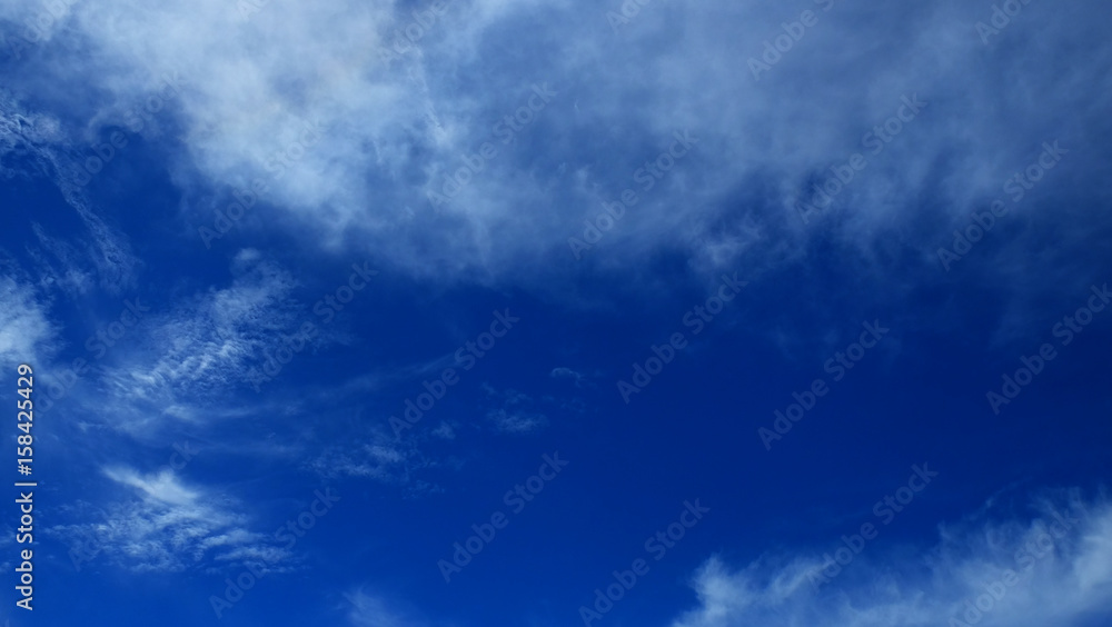 clear blue sky background.