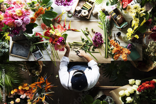 Bloemenwinkel bedrijfseigenaar werkservice