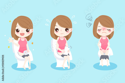 woman with constipation