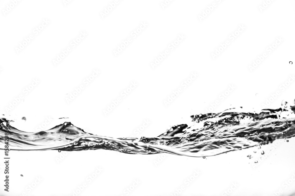 Splashes of water on a white background. Water jet Splashes of water on a white background. Water jet