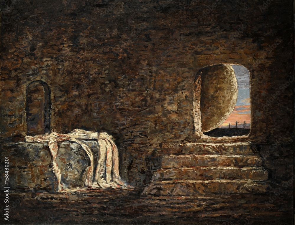 Fototapeta premium The Empty Tomb Painting