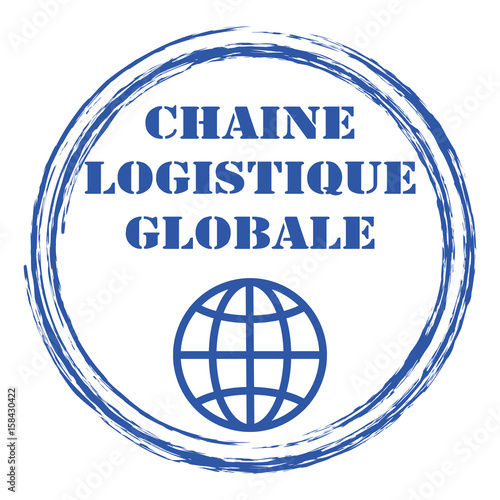 Logo chaîne logistique globale.