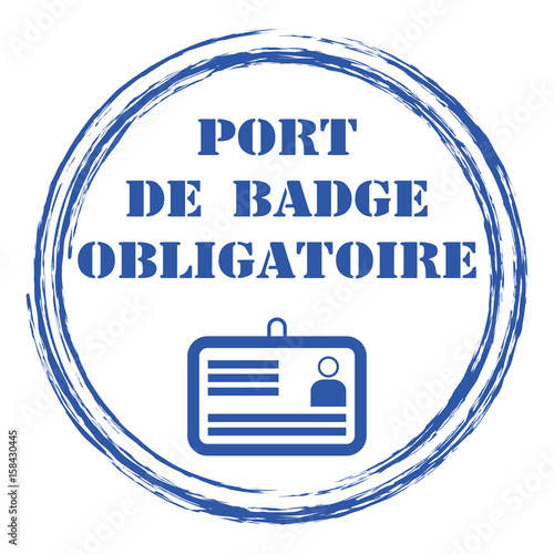 Logo port de badge obligatoire.