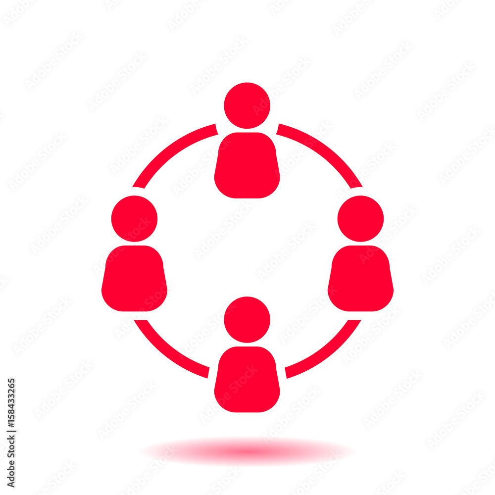 Communication concept. Social network single icon. Global technology. The network of social connections in the business.