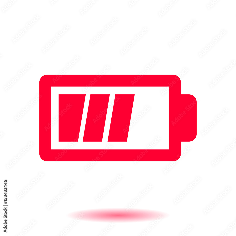 Battery charging icon vector. Flat design style. Battery charging icon vector. Flat design style.