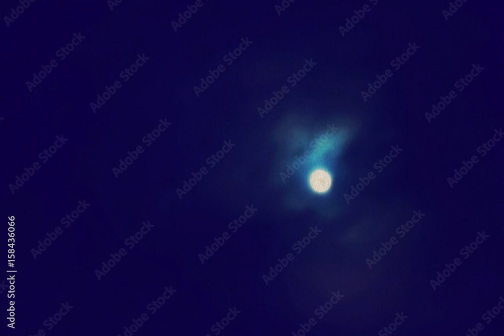 Fototapeta premium Dark Night and Moon Textured