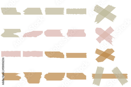 Pieces of torn paper