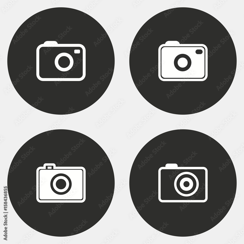Photo icon set. Photo icon set.