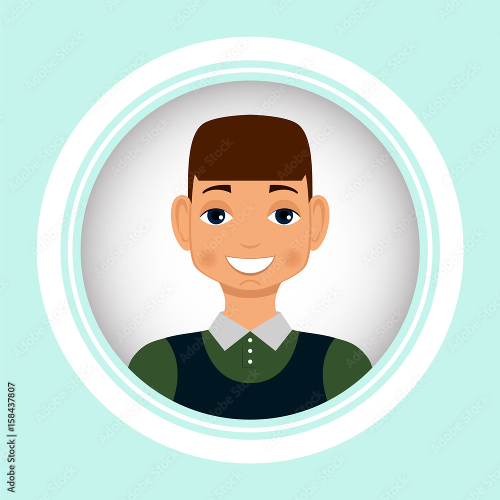 Male portrait. Vector. Man avatar. Male portrait. Vector. Man avatar.