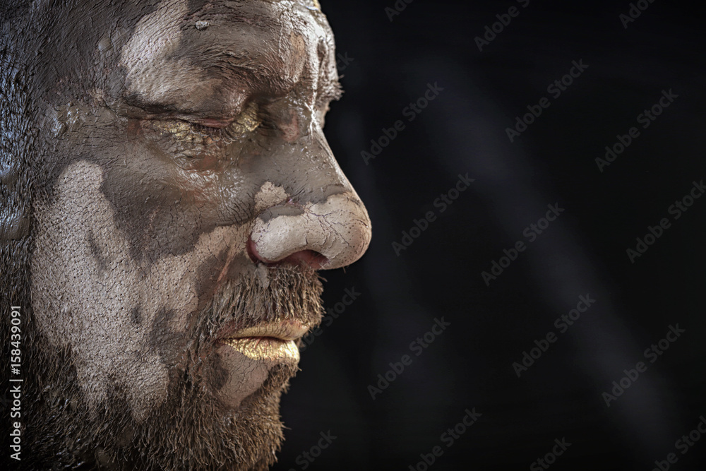 man - clay head man - clay head