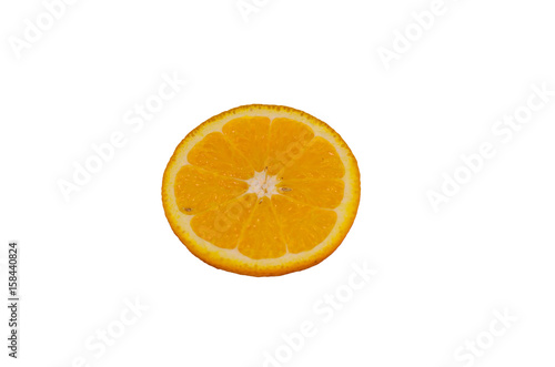 Orange slice isolated on white background