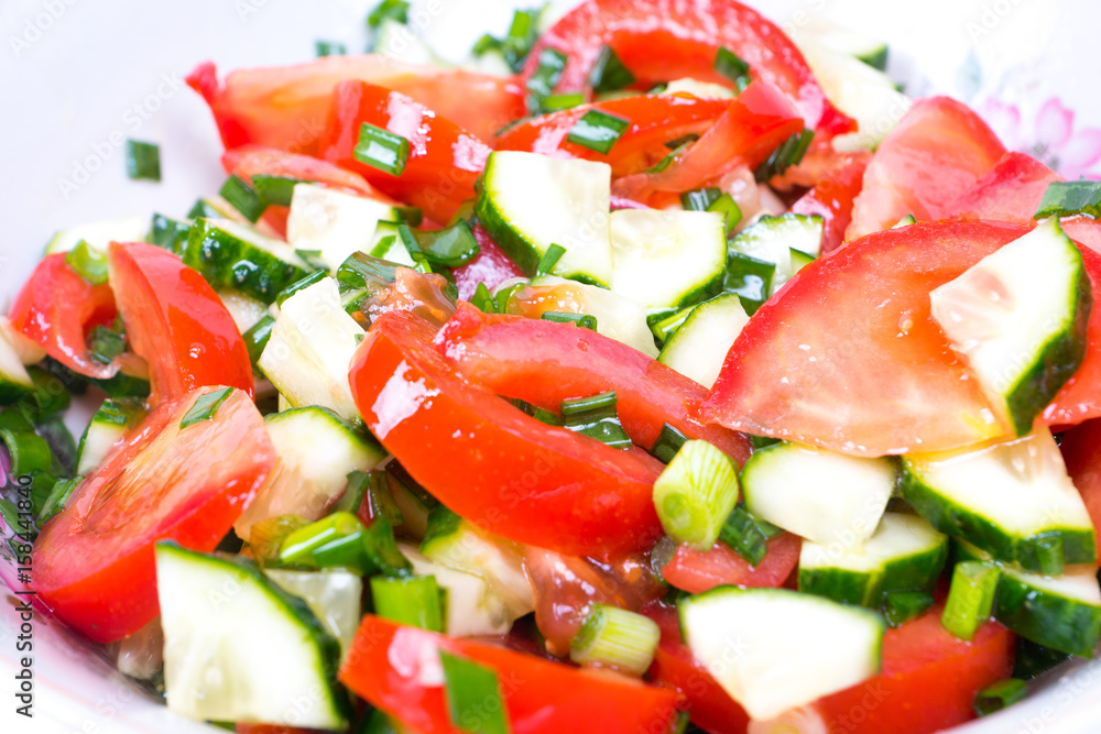 fresh healthy summer vegetables salad