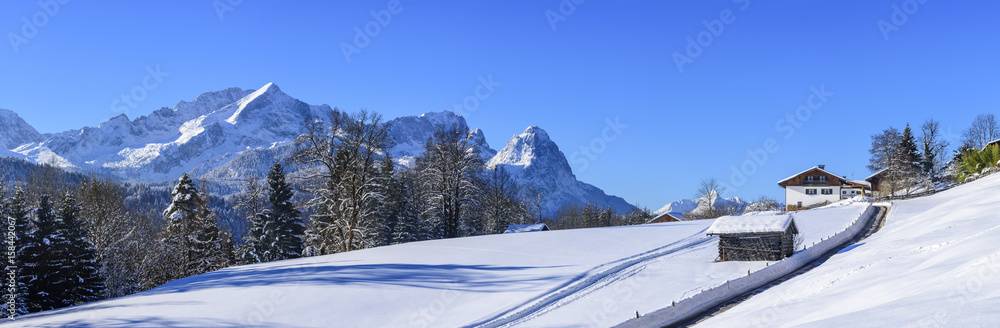 Winter in den oberbayrischen Alpen