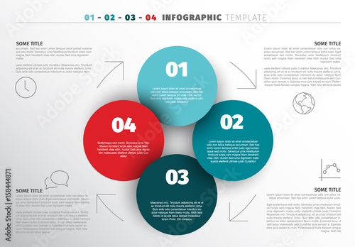 Vector progress steps template