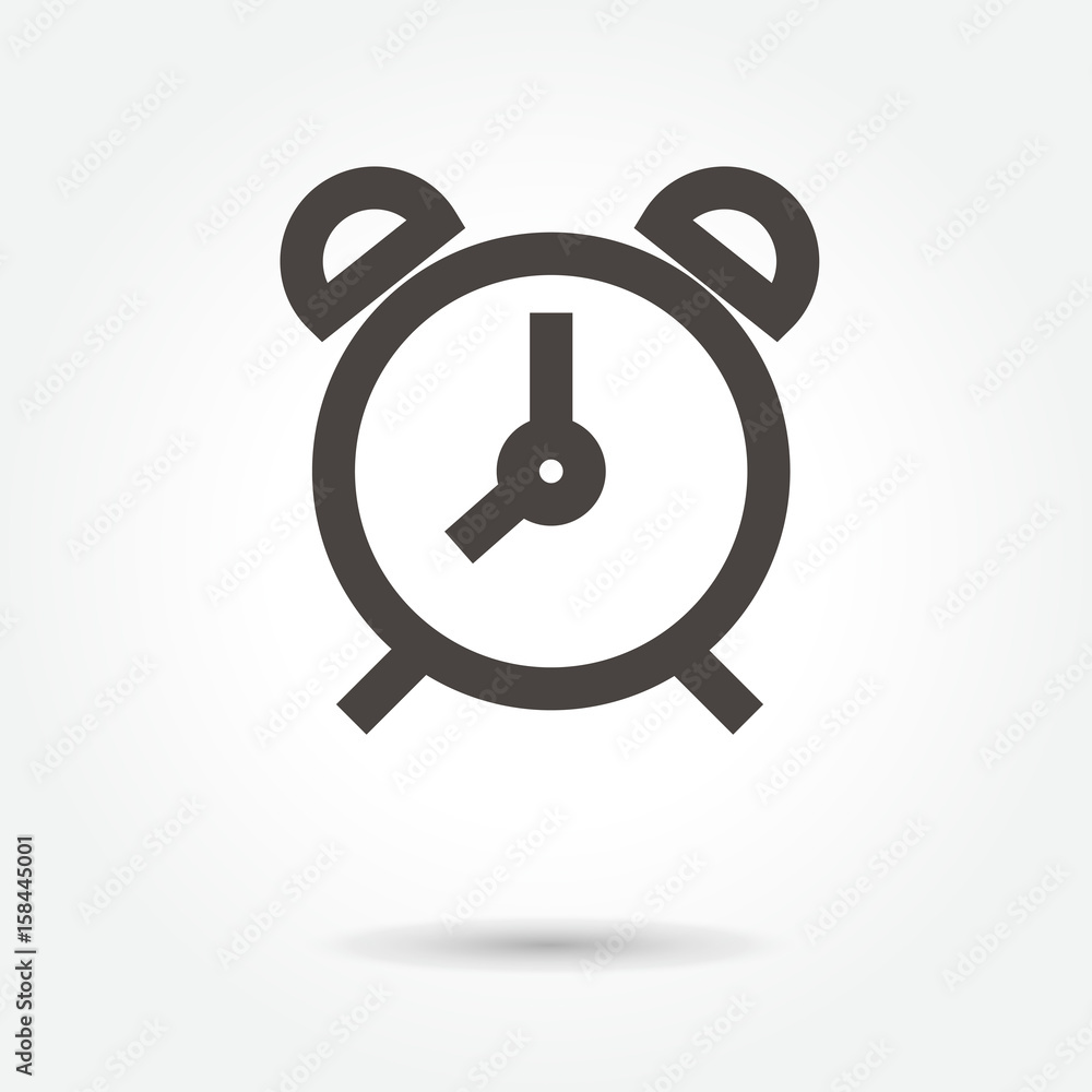 table clock icon vector on white background table clock icon vector on white background