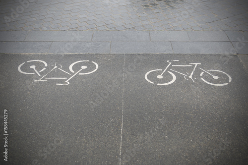 bike lane, france photo