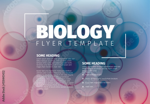 Vector Abstract biology flyer template