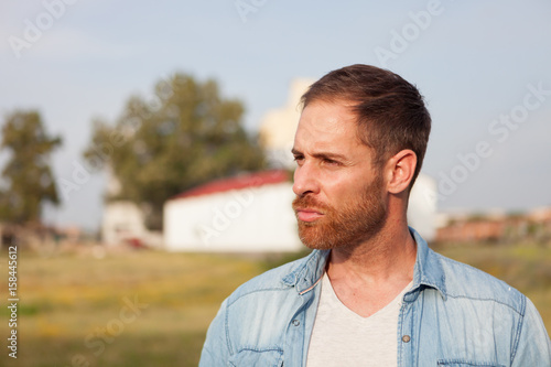 Attractive pensive guy