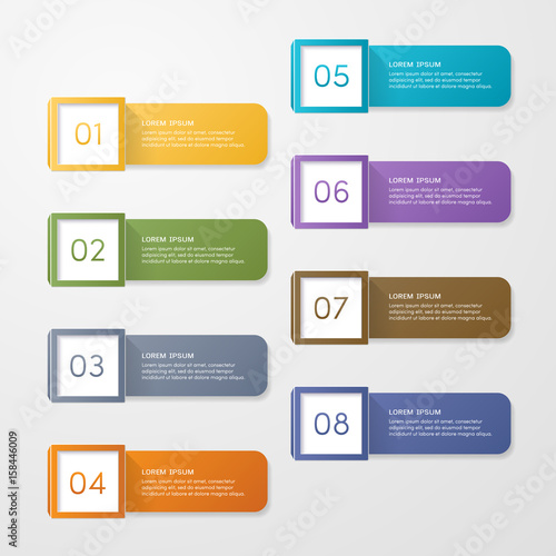Sticker label, Colorful paper set