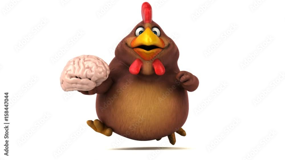 Animatable Chicken Fun chicken - 3D Animation Stock 비디오 | Adobe Stock