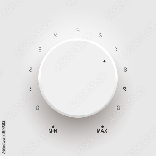 Control volume on background isolated object abstract