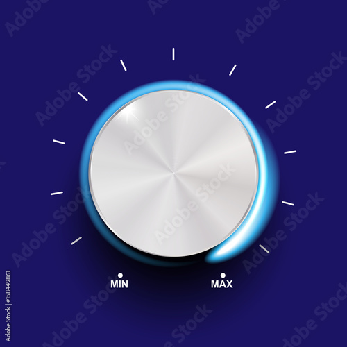 Control volume on background isolated object abstract
