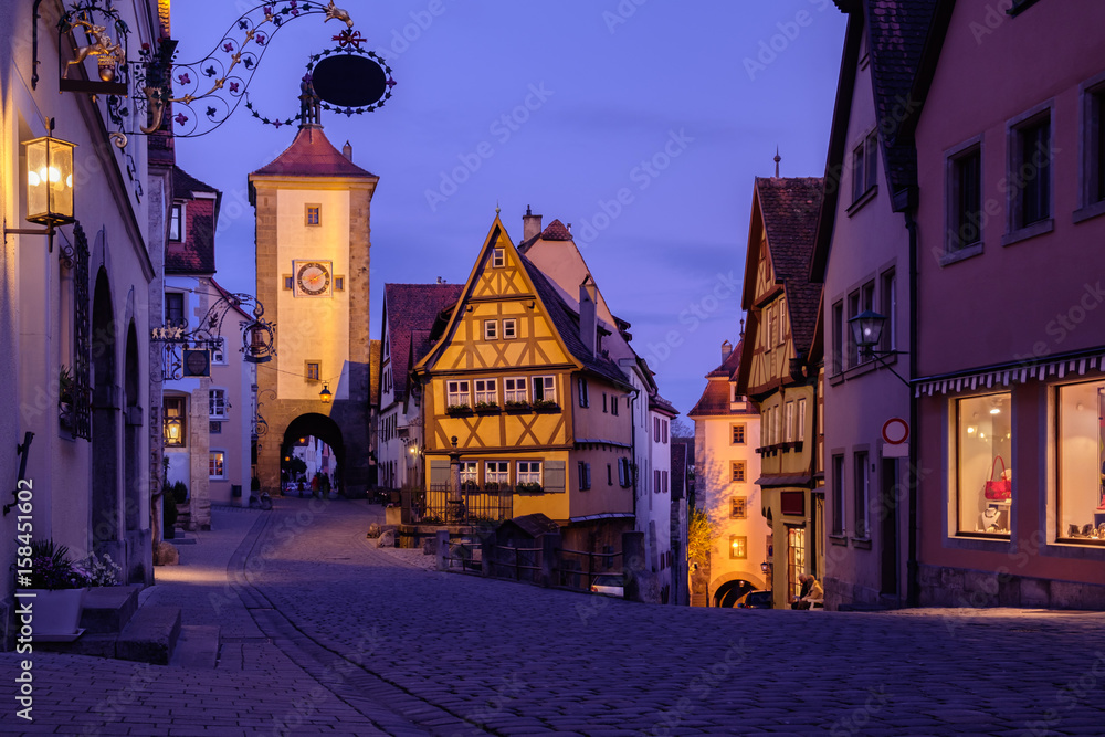 Plonlein, Rothenburg ob der tauber, Bavaria, Germany.