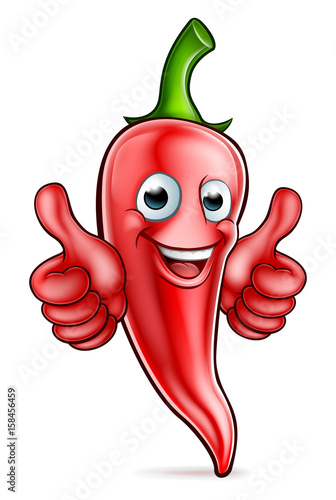 Red Pepper Cartoon Character