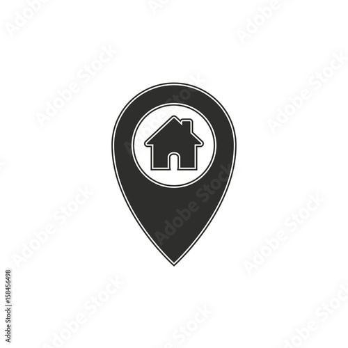 Map pin vector icon.