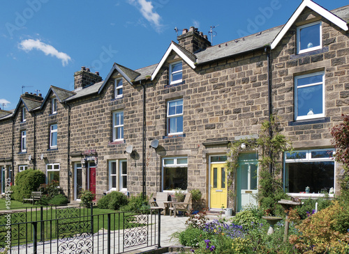 Canvas-taulu Typical UK terraced houses