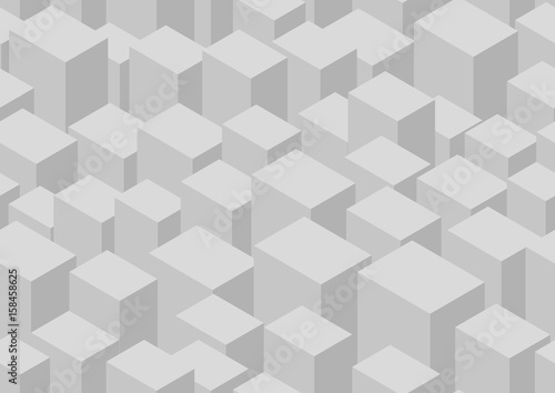 Isometric cube seamless pattern