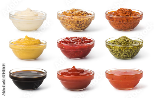 Obraz na płótnie Bowl with sauce set