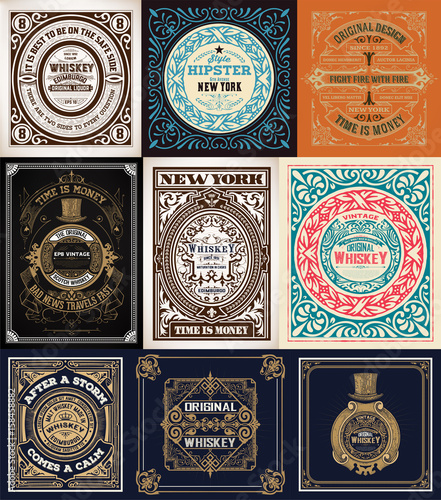 9 old cards designs pack