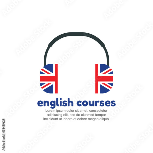 Template logo for english courses